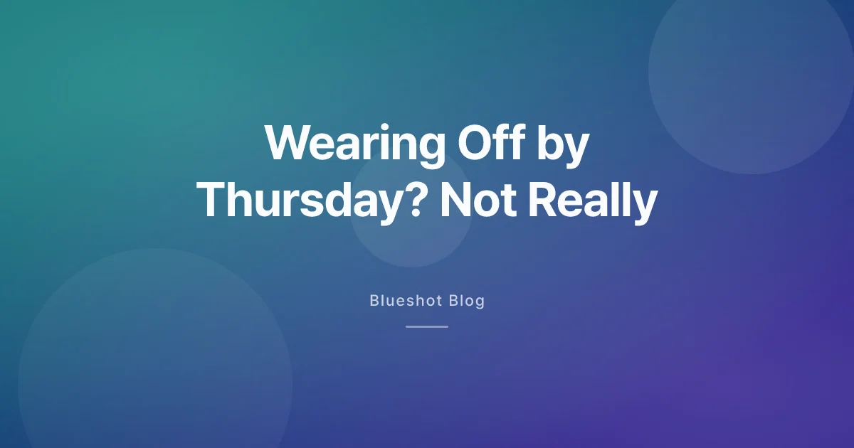 Is Your Wegovy Wearing Off by Thursday? Probably Not.