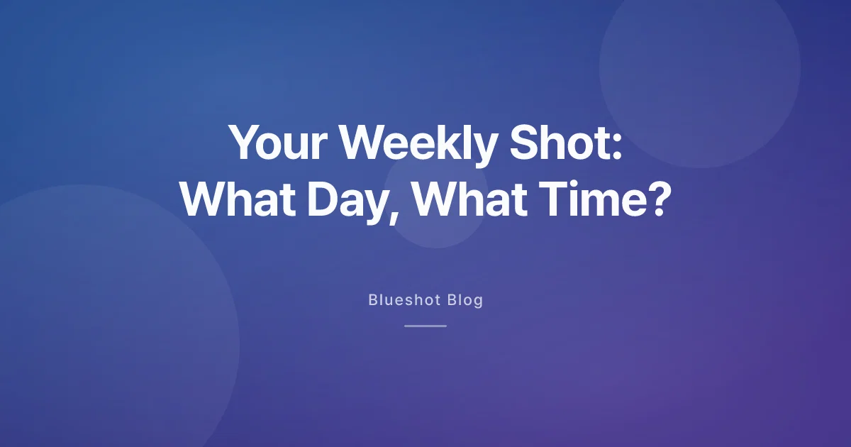 Your Weekly GLP-1 Shot: What Day, What Time, Does Food Matter?