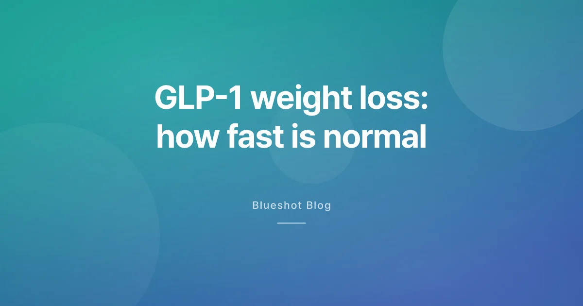 How Fast Should You Lose Weight on a GLP-1? The Honest Math