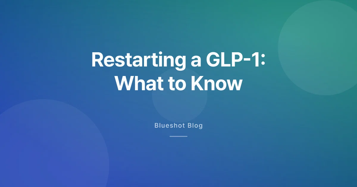 Stopping a GLP-1 and Restarting: What the Data Says
