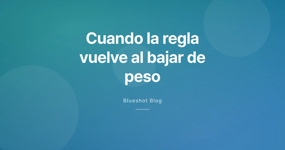 Te vuelve la regla con Ozempic o Wegovy: qué significa para tu fertilidad