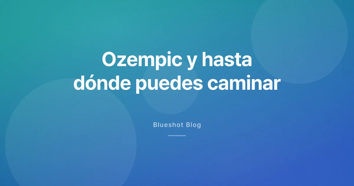 Ozempic y las piernas: qué mostró de verdad el ensayo STRIDE sobre caminar