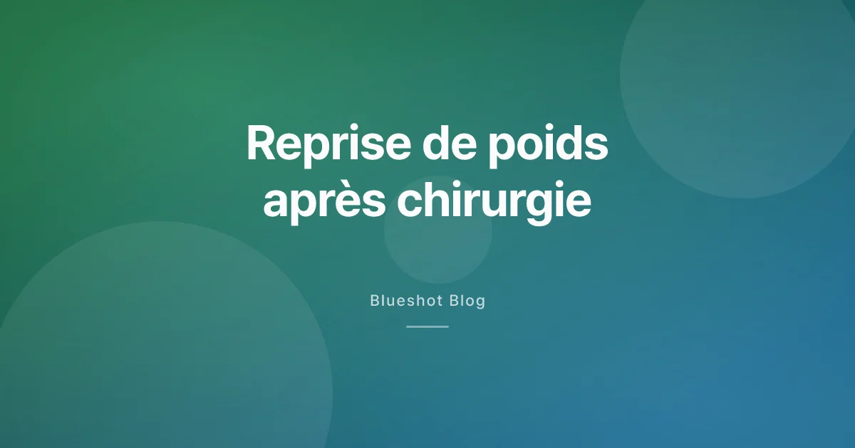 Le poids est revenu après la chirurgie bariatrique : un GLP-1 peut-il aider ?