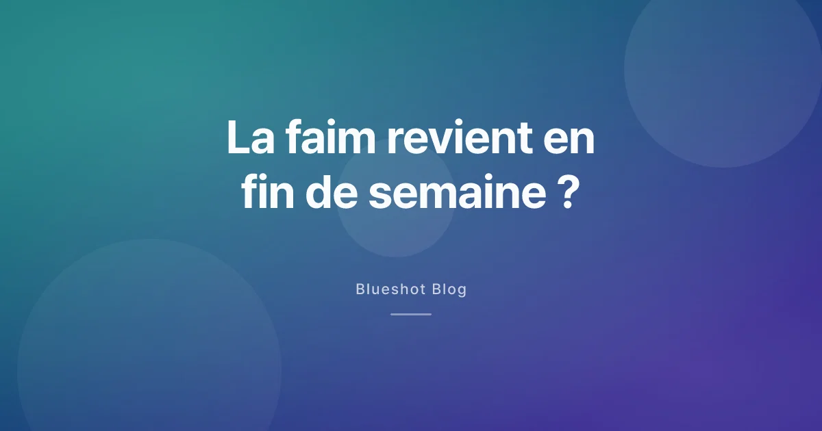 Wegovy : la faim revient en fin de semaine, le médicament faiblit-il ?