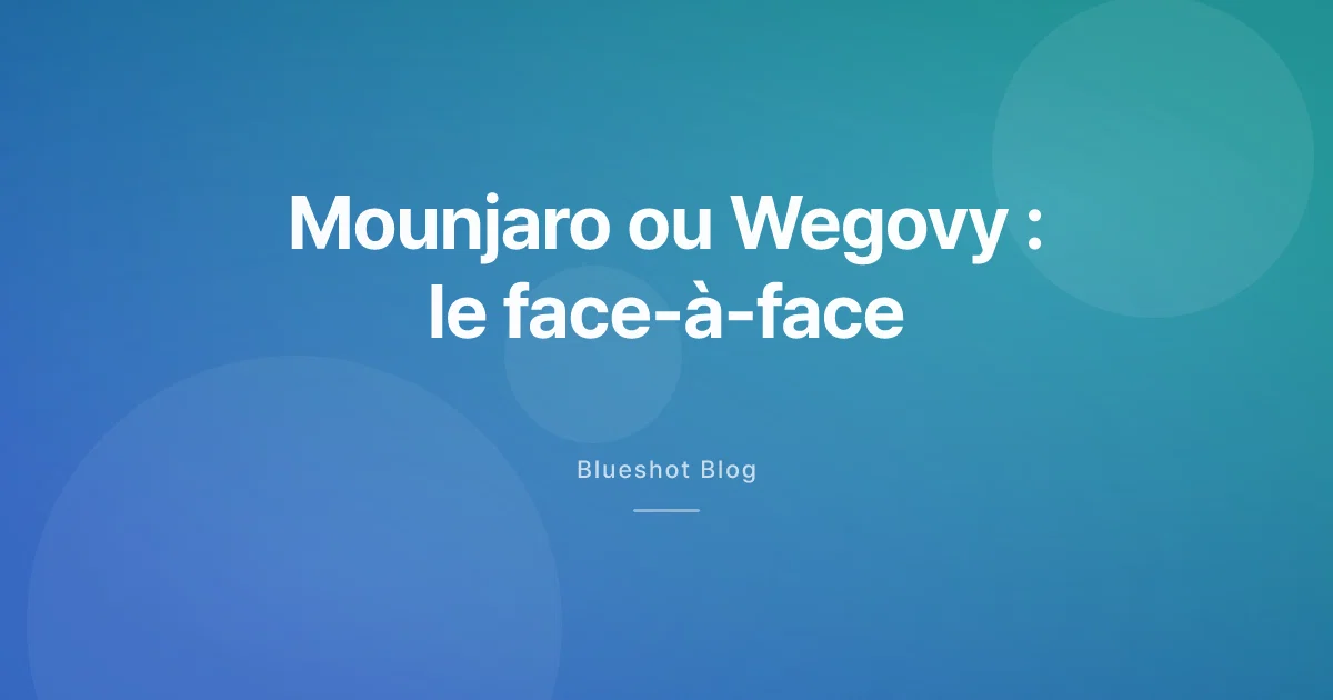 Mounjaro ou Wegovy : SURMOUNT-5 a enfin mis les deux côte à côte