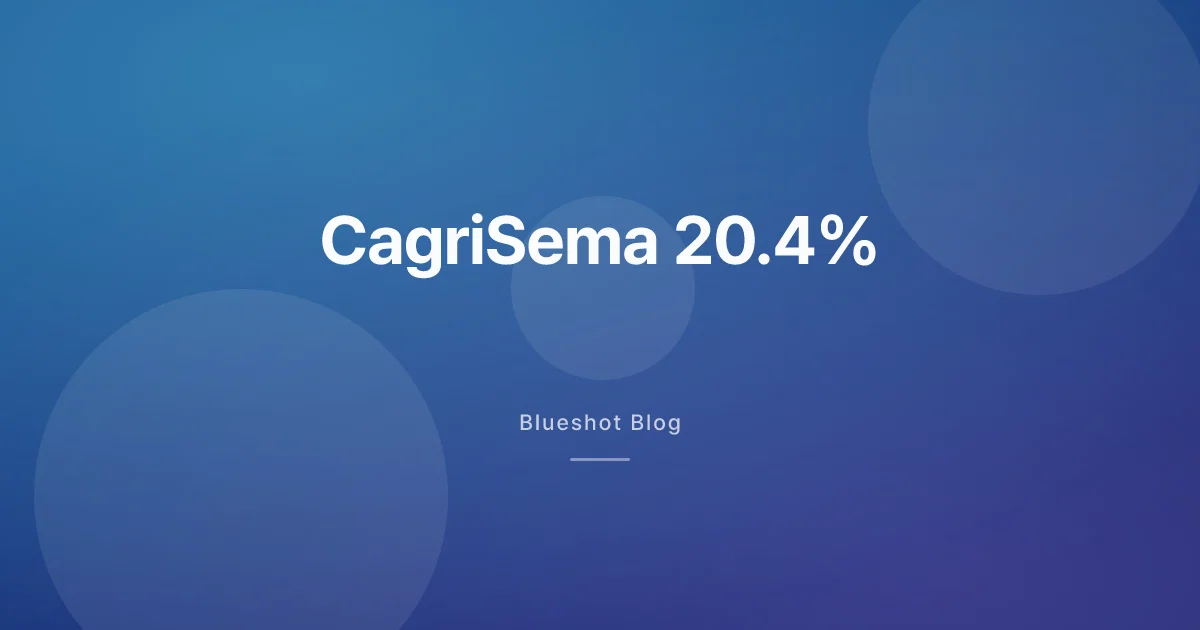 CagriSema 真係贏過 Wegovy?減重試驗（REDEFINE 1）嘅 20.4% 同你冇講嘅三件事